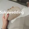 حقائب يدوية الزفاف المطوية Sparky لحفلات الزفاف الذهب المسائية.