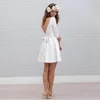 Abito da sposa corto Mini Abiti da sposa semplici da ricevimento Abiti da sposa sexy aperti sul retro 203