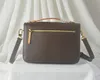 Lyx Brown Mono Fashion Classic Lady Bag Leather Pochette Axel Crossbody M40780 European Business Handväska
