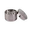 New 40mm Silver 3 level grinder, sharpener, hand grinder, tobacco cutter, smoking set.