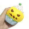 Ny Kawaii PU Simulering Pumpa Glass Squishy Slow Rising Halloween Squeeze Toys Decompression Kids Toy Cartoon Novelty Artiklar