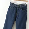 Vrouwen hoge taille denim jeans vintage slanke moeder stijl potlood jeans hoge kwaliteit denim broek voor vrouwen