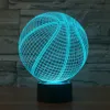Basketball 3D Illusion Night Light 7 Color Chang Table Lamp Nice Gift Toys Decor Kid Children's day gift Toy #R45