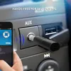 Car Bluetooth Kit 4.1 Audio Receiver Adapter with MIC Handsfree Calling Headphone Speaker 3.5mm AUX Music for Smart Phone MP3 Tablet