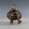 Brûleur d'encens dragon en cuivre doré chinois fabriqué pendant le DaMing XuanDe