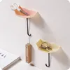 3pcs Creative Umbrella Shaped Storage Hook Free Nail Single Wall Hooks Small Decorative Home Decor Wall Hook Key Hair Pin Holder