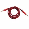 200 stks veel 1m vergulde plug 3.5mm 4-pins audiokabel Jack 3.5mm AUX-kabel voor auto MP3 MP4 Nieuw