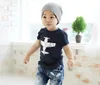 2018 été garçons nouveaux vêtements enfants mode t-shirts chemises à manches courtes coton avion impression t-shirts vert bleu âge