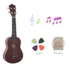 21 بوصة القيثارة المبتدئين هاواي 4 سلسلة الغيتار UkeLele for Kids Children Girls Hishavic Hishing Nylon Pick4202943