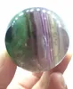 Esfera de pedras preciosas fluorita roxa natural inteira esfera de cura de ballametista para decorações de casa pequeno cristal ballwood b4883809
