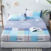 Lençóis modernos da cama da cama da cama da manta azul incluem a folha 2pcs ajustada de 1 pc 120 * 200cm, 150 * 200cm, 180 * 200cm Frete grátis