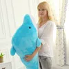 promotion large lovers dolphins plush toy kawaii animals doll cute doll pillow girl birthday gift 55inch 140cm DY50330
