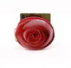Stampa 3D creativa Portamonete fiore rosa Mini tessuto morbido Porta carte piccolo portafoglio per ragazze kye case money bag