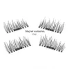 Magnetyczne rzęsy rzęsy 3D rzęsy Eye 4 SZTUK Handmade Eyelash Extension Beauty Makeup Naturalne Nie Klej Magnes Fałszywy