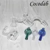 XXL Quartz Banger Thermique 10mm 14mm 18mm Double Tube Quartz Banger Thermique À Ongles Pour Verre Bongs thermique P Banger Verre Carb Carb Caps