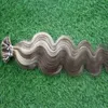 100g Body Wave Remy Double Drawn U Tip Human Hair Extension #P8/613 Keratin Bond Stick Tip Hair