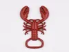 Lobster Shape Bottle Opener Beer With Keyring Keychain Promotional for Funny Gifts Bar Accessories Souvenirs Kitchen Tools