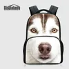 Leuke hond gedrukt vrouwen laptop rugzak 17 inch grote rugzak voor 14 '' Notebook dier schooltassen voor meisjes mochilas kinderen backpacken