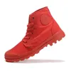 2019 Nouvelle bottes de palladium originales Femmes hommes sports rouges blancs baskets hiver