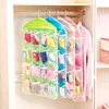 Multifunction 16 Pockets Socks Shoe Toy Underwear Sorting Storage Bag Door Wall Hanging Closet Transparent Organizer bag