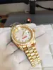 Maker Ladies watches 36MM m118388-0013 White Dial 18K Yellow Gold Diamond inlay bracelet Automatic Women's Watch Wristwatches