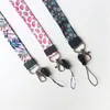 Universal cell phone Cartoon Lanyard strawberry leaves flowers Neck Straps Keys ID Card Gym Phone Chain Long Hanging strap for iphone xiaomi