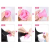 20 pièces outil de bouclage de bobine de cheveux magique rose sans pince sans bigoudis en silicone outils de cheveux professionnels 4495799