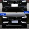 Ön Sis Lambası Çerçeve Dekorasyon Kapak Trim Volvo S90 Için 2 adet 2016-18 Krom ABS Araba Styling Vücut Trim Şeritler