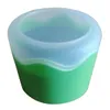 Round Plastic Single Watch Box with Sponge Cushion black