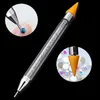 Diamant Stickerei Doppel Kopf Punkt Bohrer Stift Dot Malerei Punkt Stift Acryl Nail art Maniküre Polnischen Werkzeug DIY Kit Set deco c811