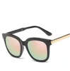 Occhiali da sole vintage alla moda Donne UV400 Black Mirror Coating Occhiali da sole Occhiali da sole retrò Hipster Goggles oculos de sol