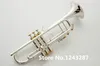 Baha Trumpet LT180S-72 New trombeta de prata plateds instrumentos Gilding frete grátis desempenho profissional