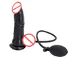 Huge Inflatable Dildo Pump Big Butt Plug Soft Silicone Fake Penis with Suction Cup Sex Toys For Women Adult Products