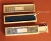 Rökelse pinne bouble bambu brännare med låda förvaringslåda Incenso hållare ihålig carving liggande censer kinesisk klassisk stil