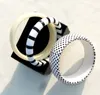 Vintage zebra gestreepte glanzende acryl jelly armband voor vrouwen meisjes gloed bangles dame mode-sieraden geschenken