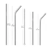 Reusable Stainless Steel Straws straight and bend FDA-Approved three size cleaning brush drinking straw bar tool