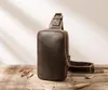 Men bolso de cofre de moda hecho a mano hombres bolso de honda