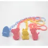 Cartoon Plastic 4 Colors New Kids Pacifier Clip Pacifier Chains Baby Soother Anti Drop Chain