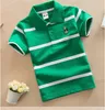 2018 Fashion Summer Kids Boy Polos Short Shirt Tops Cotton Polo Shirts High Quality Stripe Boys Shirts Clothes Children Clothing761654815