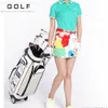 PGM Women Wheeled Golf Stand Carry Bag --- PU Golf Clubs Bag, Trolley Bag