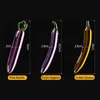 Cuke forma transparente vibrador de vidro frutas vegetais cristal pênis brinquedos sexuais para mulher brinquedos anais brinquedos sexuais butt plug3251863