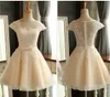 무료 배송 2017 샴페인 짧은 레이스 웨딩 드레스 슬리브 리얼 포토 섹시 플러스 사이즈 브라 드레스