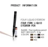 Dropshipping HANDAIYAN Wenkbrauwpotlood Waterdicht Vork tip Wenkbrauw Tattoo Pen 4 Hoofd Fijne Schets Vloeibare Henna Wenkbrauw Enhancer Dye Tint pen