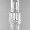 Bong!Hi si vetro 21 pollice Triple Geyser Perc con tappo di scarico Bong Tubi di acqua-18.8 mm giunto femmina