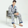 Mens Silk Satin Pajamas Set Pajama Pyjamas Set Sleepwear Loungewear M,L,XL,XXL,3XL