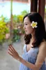 Women's Plumeria Hairpins Hawaiian Vacation Tire Foam Frangipani Artificial Flower Headdress Flowers DIY Wedding Reception Home Decoration