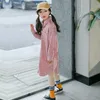 キッズガールズ服ファッション子供用シャツ長袖ロングスタイルトップスイッチスタイルグリッドシャツ子供女の子プリンセス服