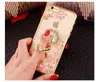 Bling Peacock Diamond Ring Holder Case Crystal Flexible TPU Cover With Kickstand For Samsung S4 S5 S6 edge Plus Note 3 4 5