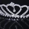 Corona Tiara Princess Fascia Elegante strass con pin per matrimonio