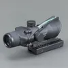TRIJICON Svart taktisk 4x32 Scope Sight Real Fiber Optics Grön upplyst taktisk Riflescope med 20mm Dovetail för jakt
